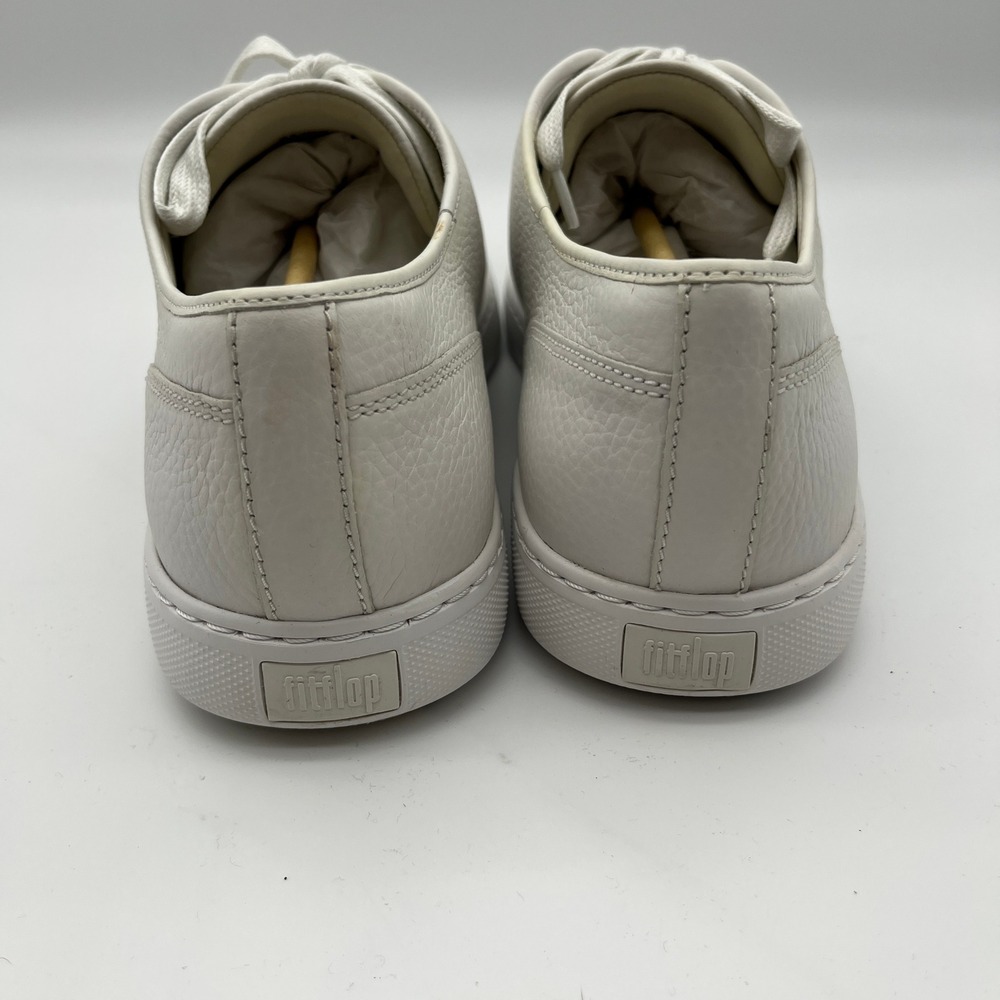 FitFlop Christone Toe-Cap Urban White Leather Sneakers Mens US 13 Q98-194-120 - Picture 4 of 10
